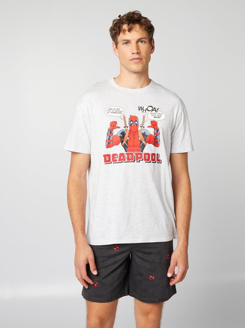 Conjunto de pijama corto 'Marvel' 'Deadpool' - 2 piezas GRIS - Kiabi