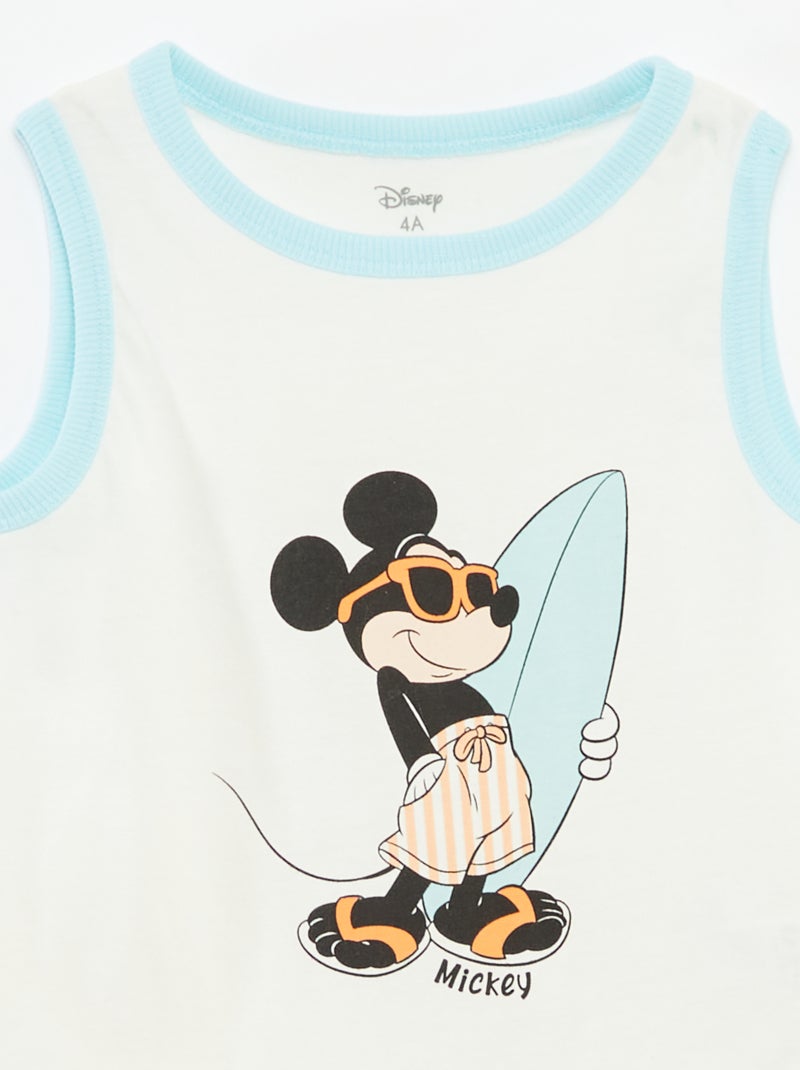 Conjunto de pijama corto 'Mickey'  - 2 piezas BLANCO - Kiabi