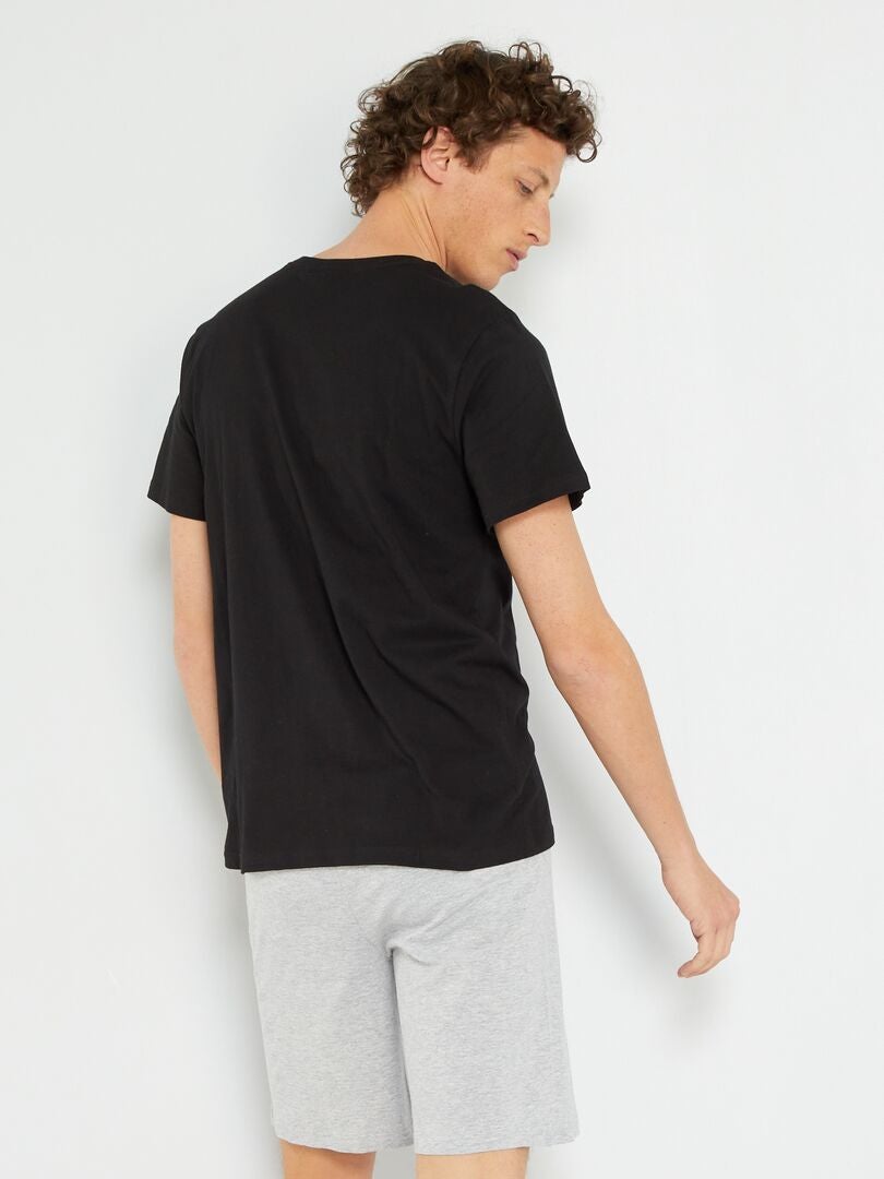 Conjunto de pijama corto 'Naruto' - 2 piezas negro/gris - Kiabi