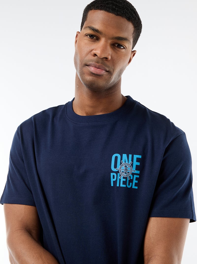 Conjunto de pijama corto 'One piece' - 2 piezas Azul - Kiabi