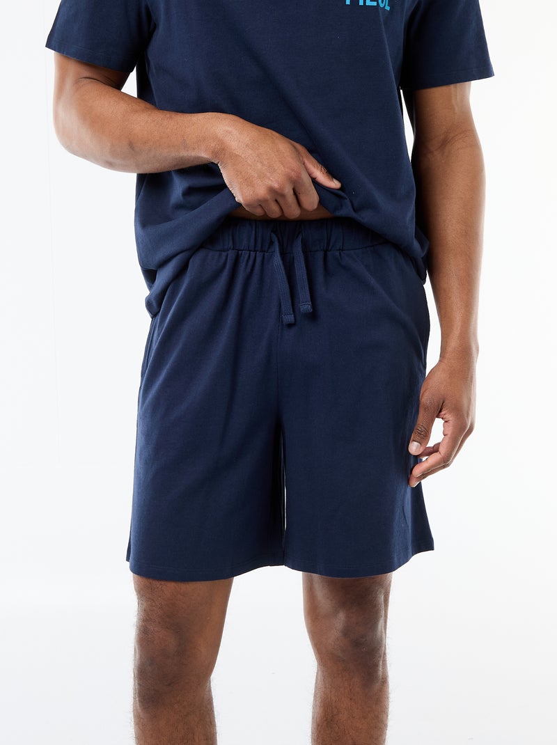 Conjunto de pijama corto 'One piece' - 2 piezas Azul - Kiabi