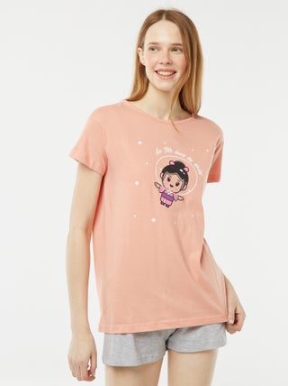 Conjunto de pijama corto + short - 2 piezas
