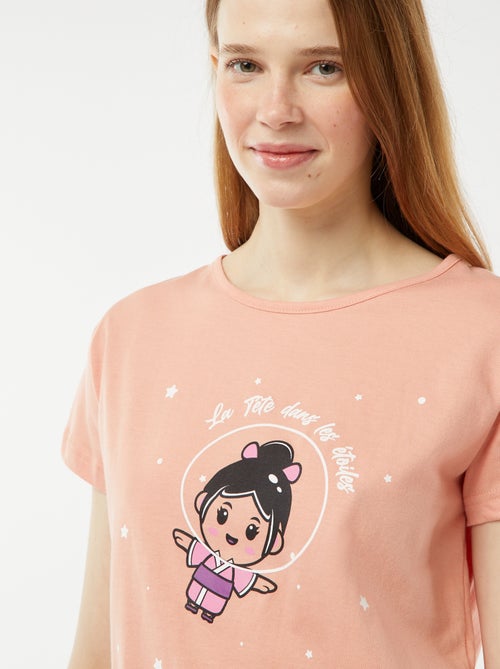 Conjunto de pijama corto + short - 2 piezas - Kiabi