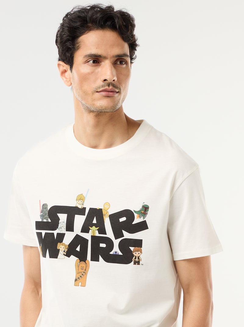 Conjunto de pijama corto 'Star Wars' - 2 piezas Blanco - Kiabi