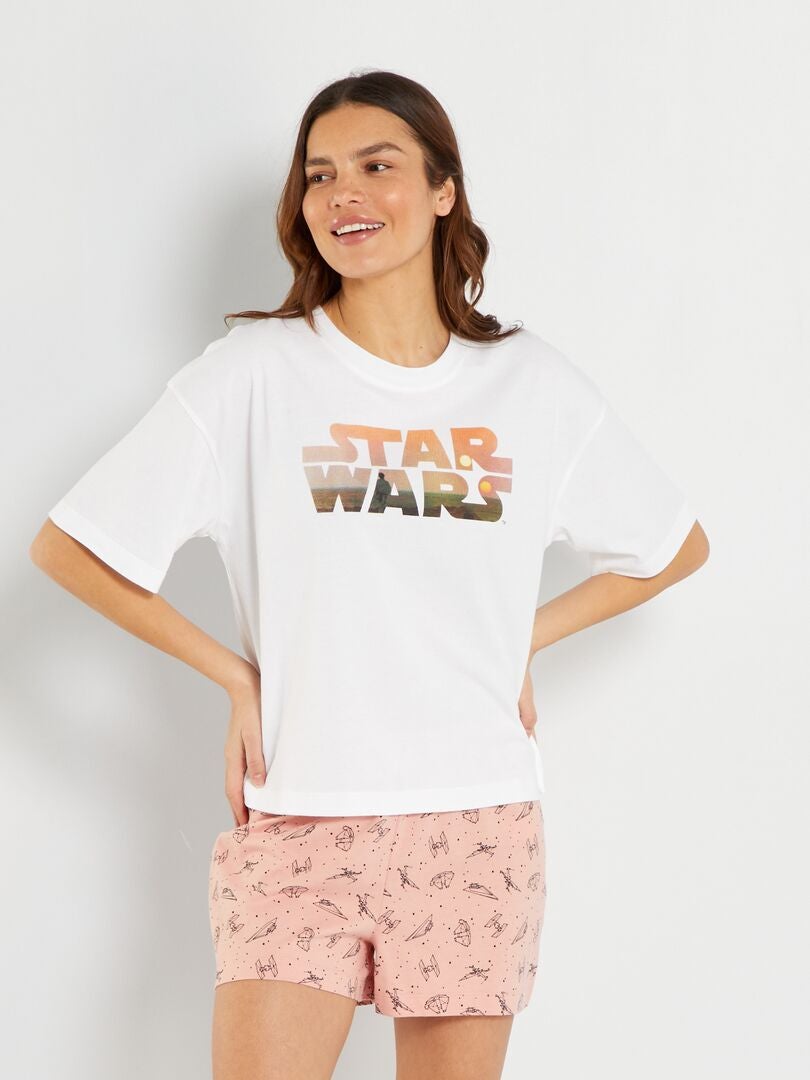 Conjunto de pijama corto 'Star Wars' - 2 piezas BLANCO - Kiabi