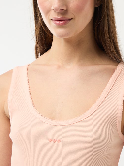 Conjunto de pijama corto vichy - 2 piezas - Kiabi