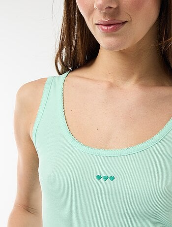 Conjunto de pijama corto vichy - 2 piezas