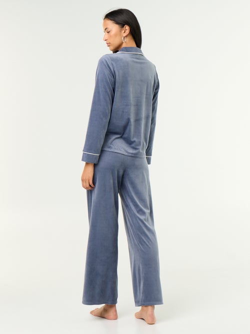Conjunto de pijama de 2 piezas - Camisa + pantalón - Kiabi Conjunto de pijama de 2 piezas - Camisa + pantalón - Kiabi