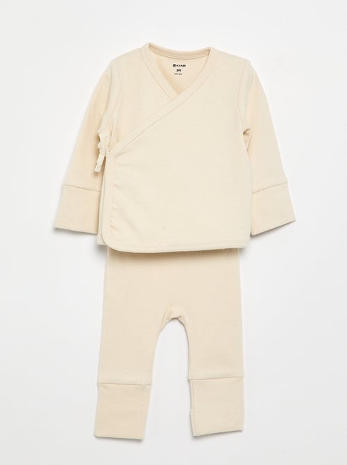 Conjunto de pijama de 2 piezas - colección fácil de poner - Kiabi