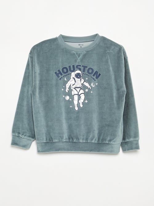 Conjunto de pijama de 2 piezas - Sudadera + pantalón - Kiabi