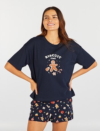 Conjunto de pijama de 2 piezas: camiseta + short - Kiabi