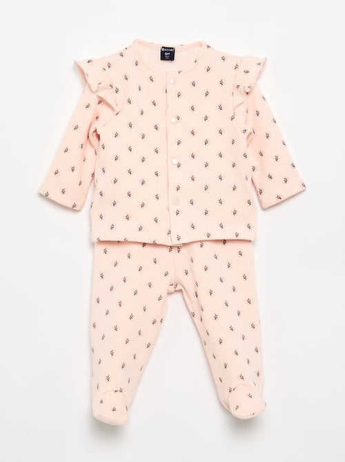 Conjunto de pijama de 2 piezas con pies - 2 piezas - Kiabi