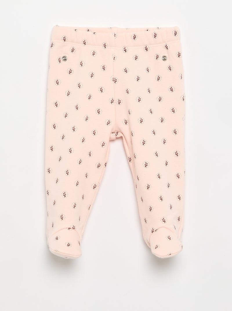 Conjunto de pijama de 2 piezas con pies - 2 piezas Rosa - Kiabi