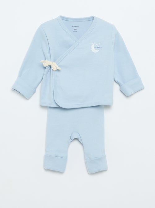 Conjunto de pijama de algodón - 2 piezas - Kiabi Conjunto de pijama de algodón - 2 piezas - Kiabi