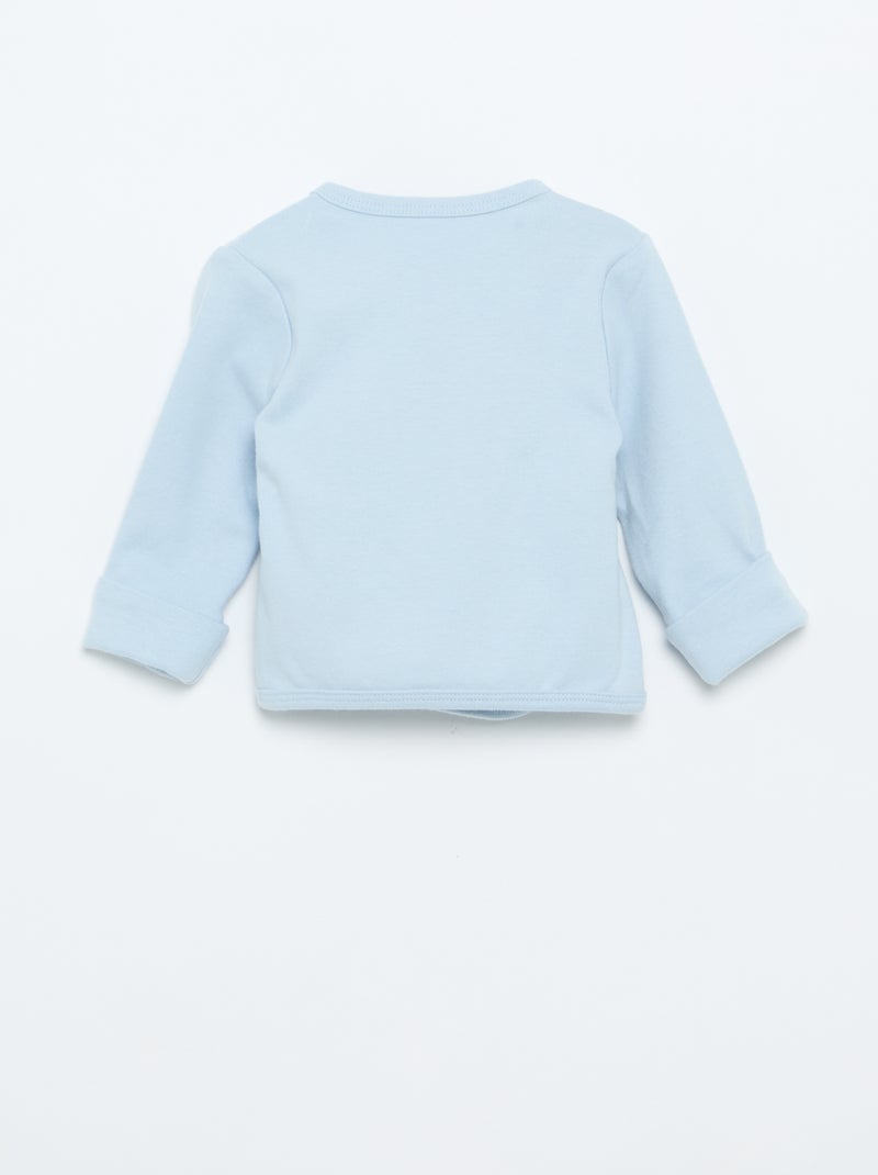 Conjunto de pijama de algodón - 2 piezas Azul - Kiabi