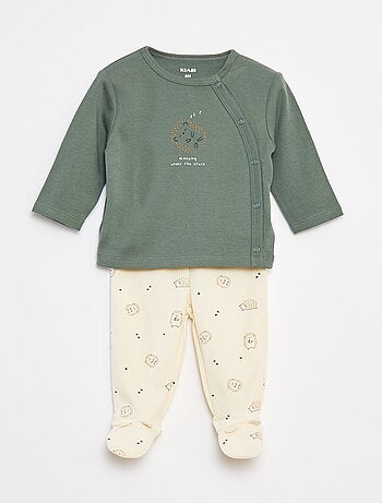 Conjunto de pijama de algodón - 2 piezas