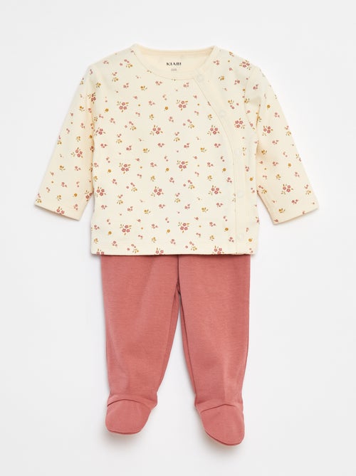 Conjunto de pijama de algodón - 2 piezas - Kiabi