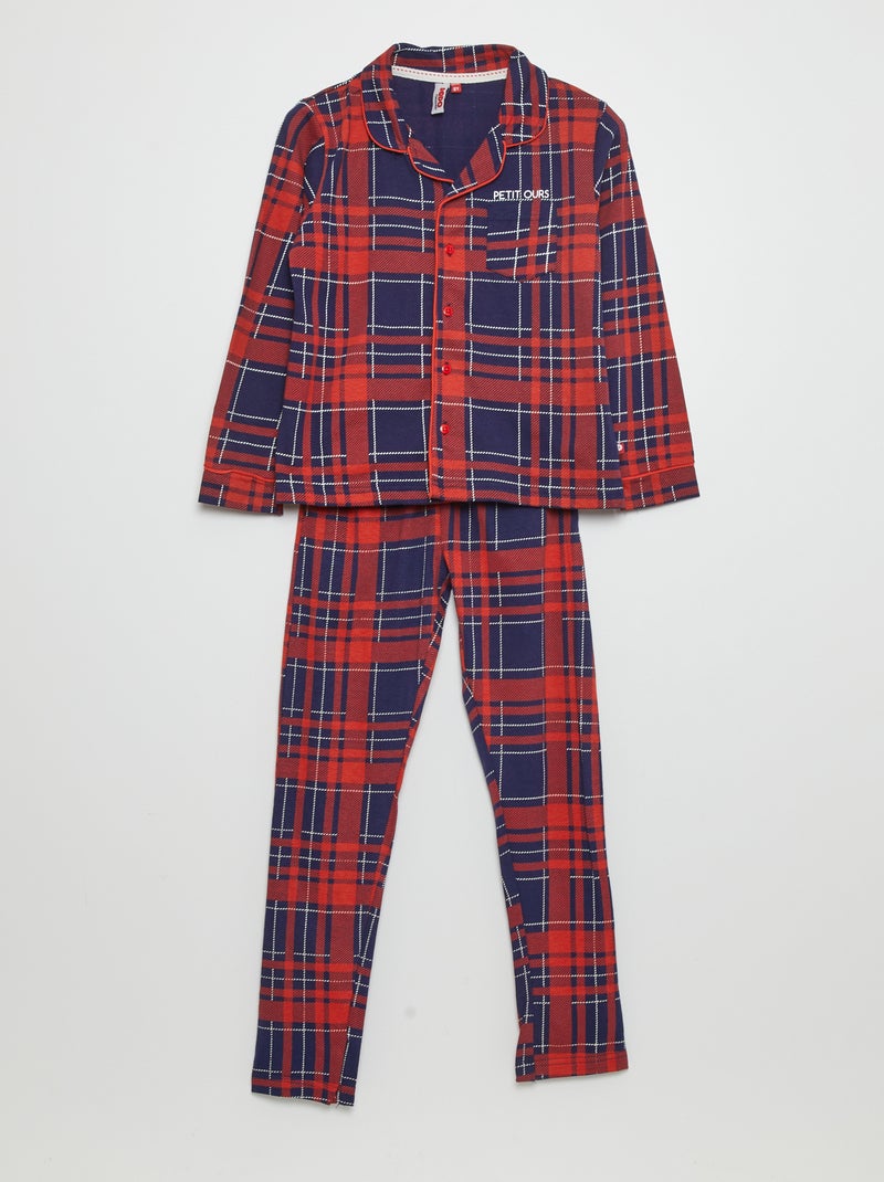 Conjunto de pijama de algodón  - 2 piezas ROJO - Kiabi