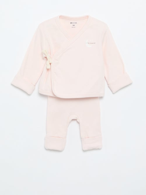 Conjunto de pijama de algodón - 2 piezas - Kiabi Conjunto de pijama de algodón - 2 piezas - Kiabi