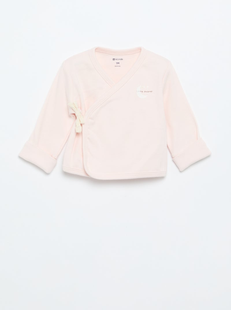Conjunto de pijama de algodón - 2 piezas Rosa - Kiabi