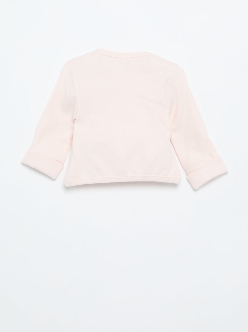 Conjunto de pijama de algodón - 2 piezas Rosa - Kiabi