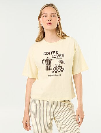 Conjunto de pijama de algodón - Camiseta + pantalón