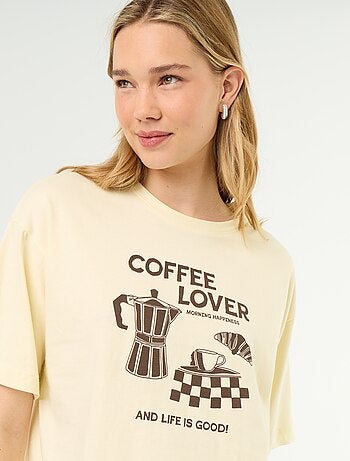 Conjunto de pijama de algodón - Camiseta + pantalón