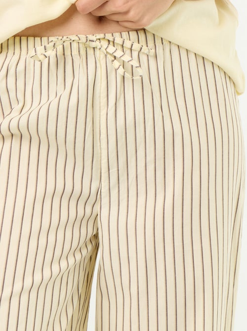 Conjunto de pijama de algodón - Camiseta + pantalón - Kiabi