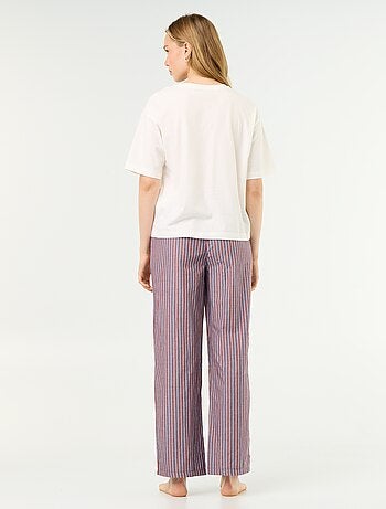 Conjunto de pijama de algodón - Camiseta + pantalón