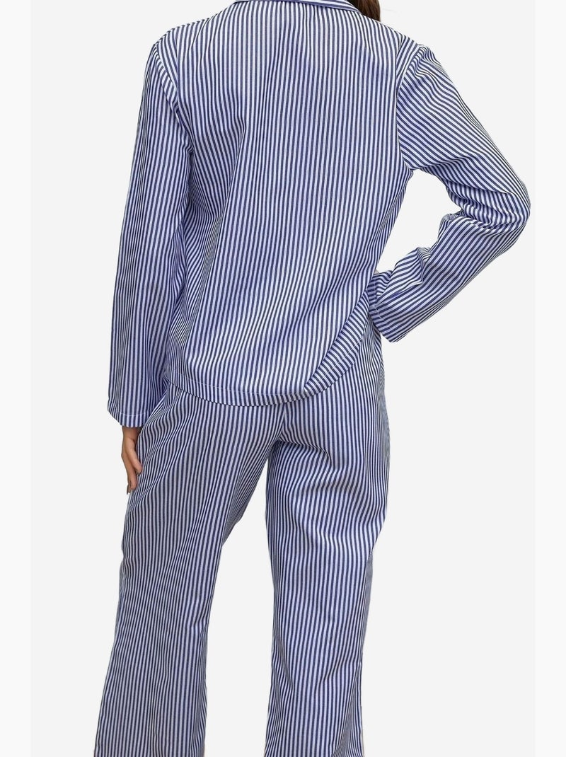 Conjunto de pijama de algodón a rayas hiccup Azul cielo - Kiabi
