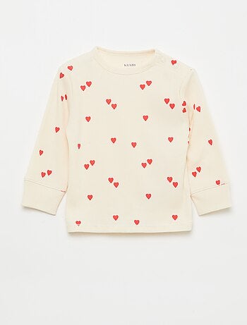 Conjunto de pijama de algodón de canalé - 2 piezas