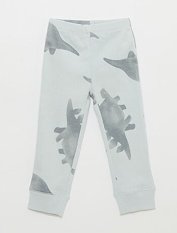 Conjunto de pijama de algodón de canalé - 2 piezas