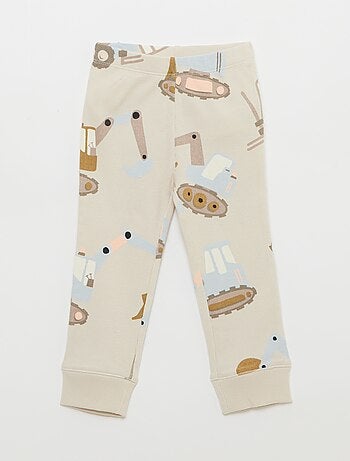 Conjunto de pijama de algodón de canalé - 2 piezas