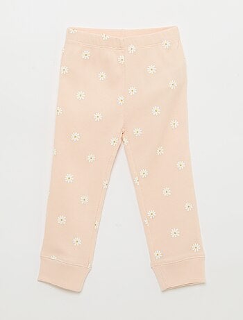 Conjunto de pijama de algodón de canalé - 2 piezas