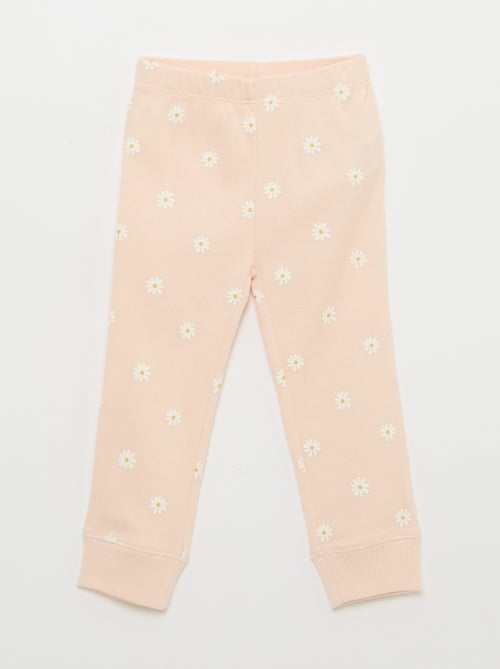 Conjunto de pijama de algodón de canalé - 2 piezas - Kiabi