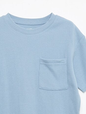 Conjunto de pijama de algodón liso