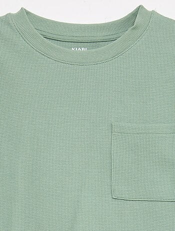 Conjunto de pijama de algodón liso