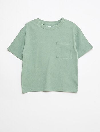 Conjunto de pijama de algodón liso