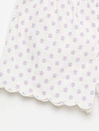 Conjunto de pijama de algodón