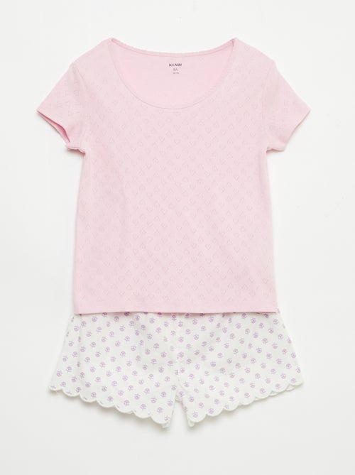 Conjunto de pijama de algodón - Kiabi Conjunto de pijama de algodón - Kiabi