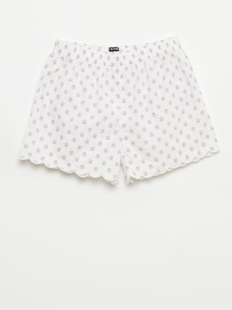 Conjunto de pijama de algodón Rosa - Kiabi