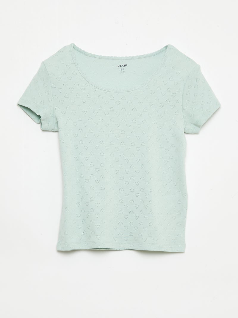 Conjunto de pijama de algodón Verde - Kiabi
