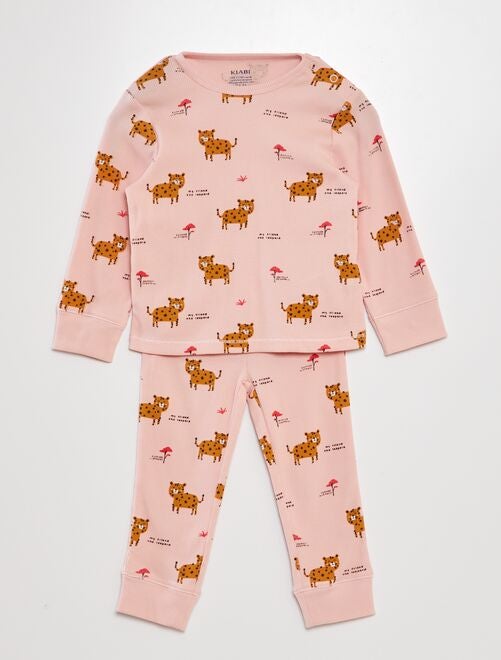 Conjunto de pijama de canalé - 2 piezas - Kiabi
