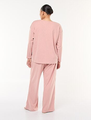 Conjunto de pijama de canalé - 2 piezas