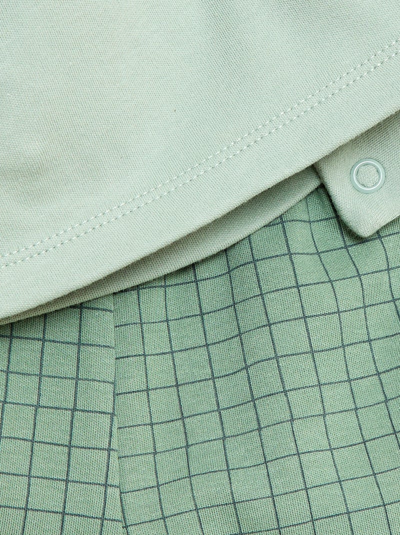 Conjunto de pijama de felpa - 2 piezas Verde - Kiabi