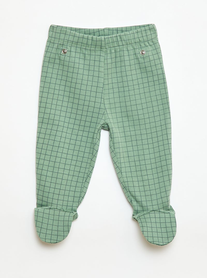 Conjunto de pijama de felpa - 2 piezas Verde - Kiabi
