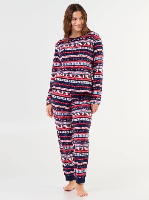 Conjunto de pijama de forro polar - 2 piezas - Kiabi