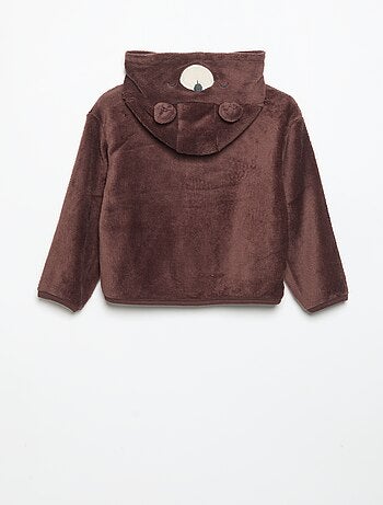 Conjunto de pijama de forro polar con capucha animada - 2 piezas