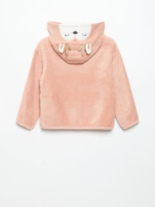 Conjunto de pijama de forro polar con capucha animada - 2 piezas - Kiabi Conjunto de pijama de forro polar con capucha animada - 2 piezas - Kiabi