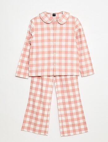 Conjunto de pijama de franela de algodón